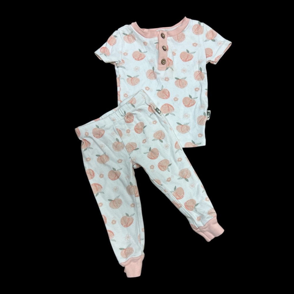 Baby peach Pajamas set